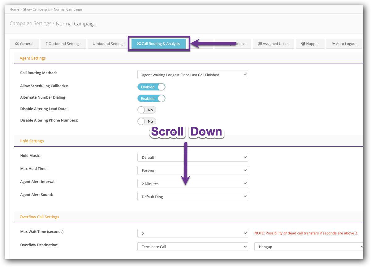 Call Routing & Analysis - Scroll Down.png