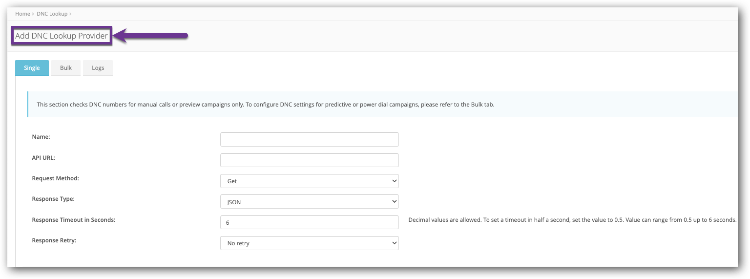 Add DNC Lookup Provider page.png