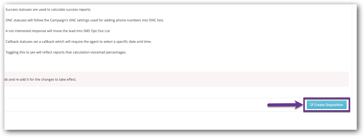 Click Create Disposition button.png