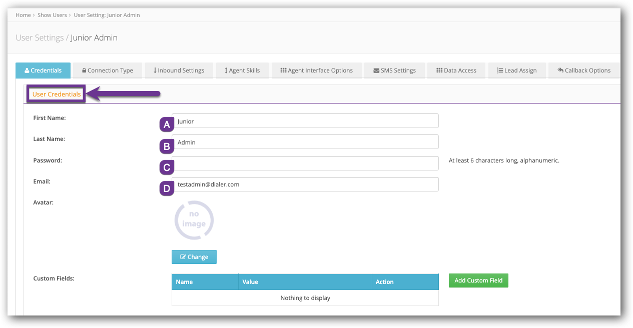 User Credentials tab.png