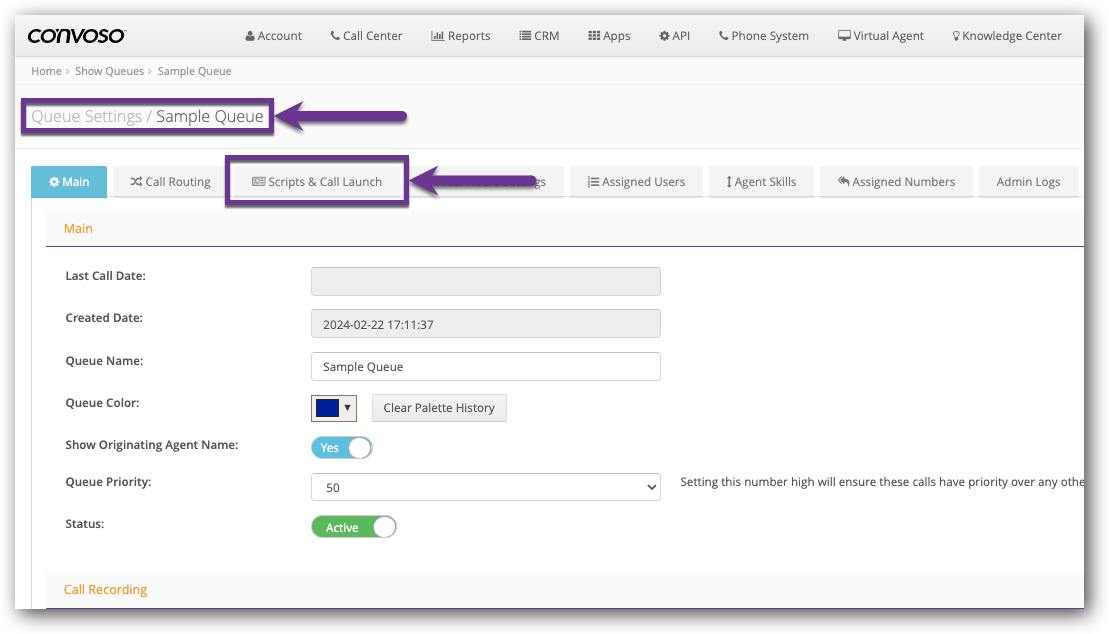Click Scripts tab - Queue.png