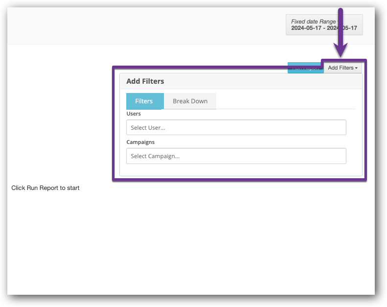 Add Filters - Agent Prod Report.png