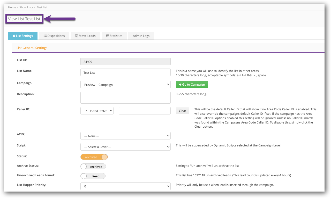 Archived List Settings.png