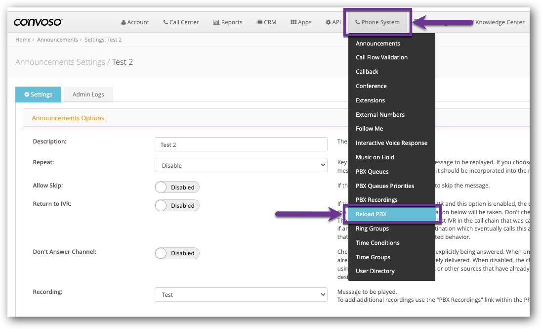 Click Reload PBX - Announcements.png