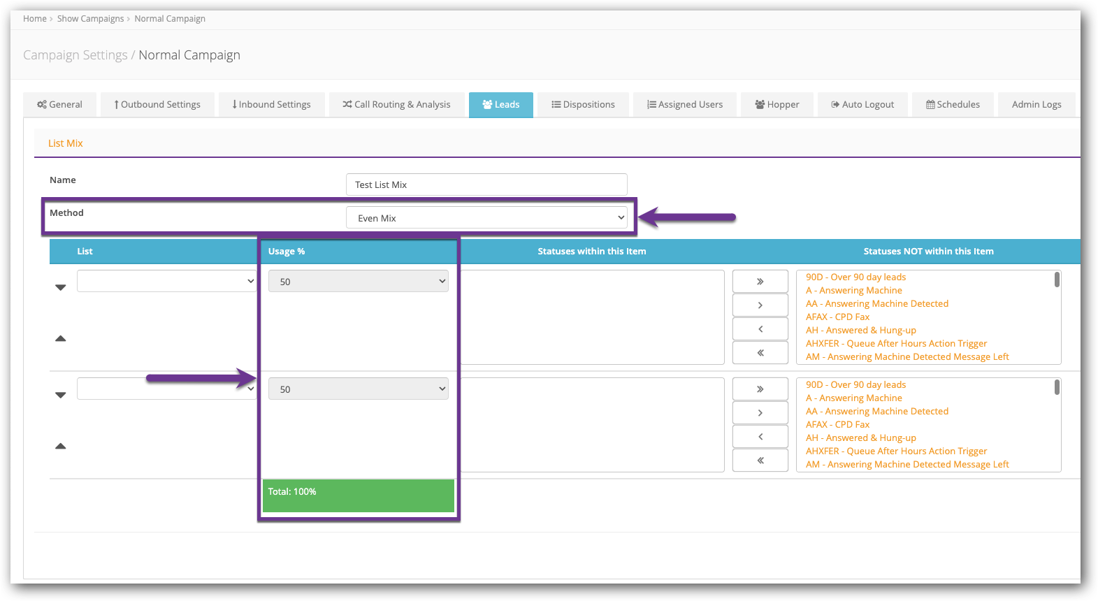 Even Mix - Usage %.png