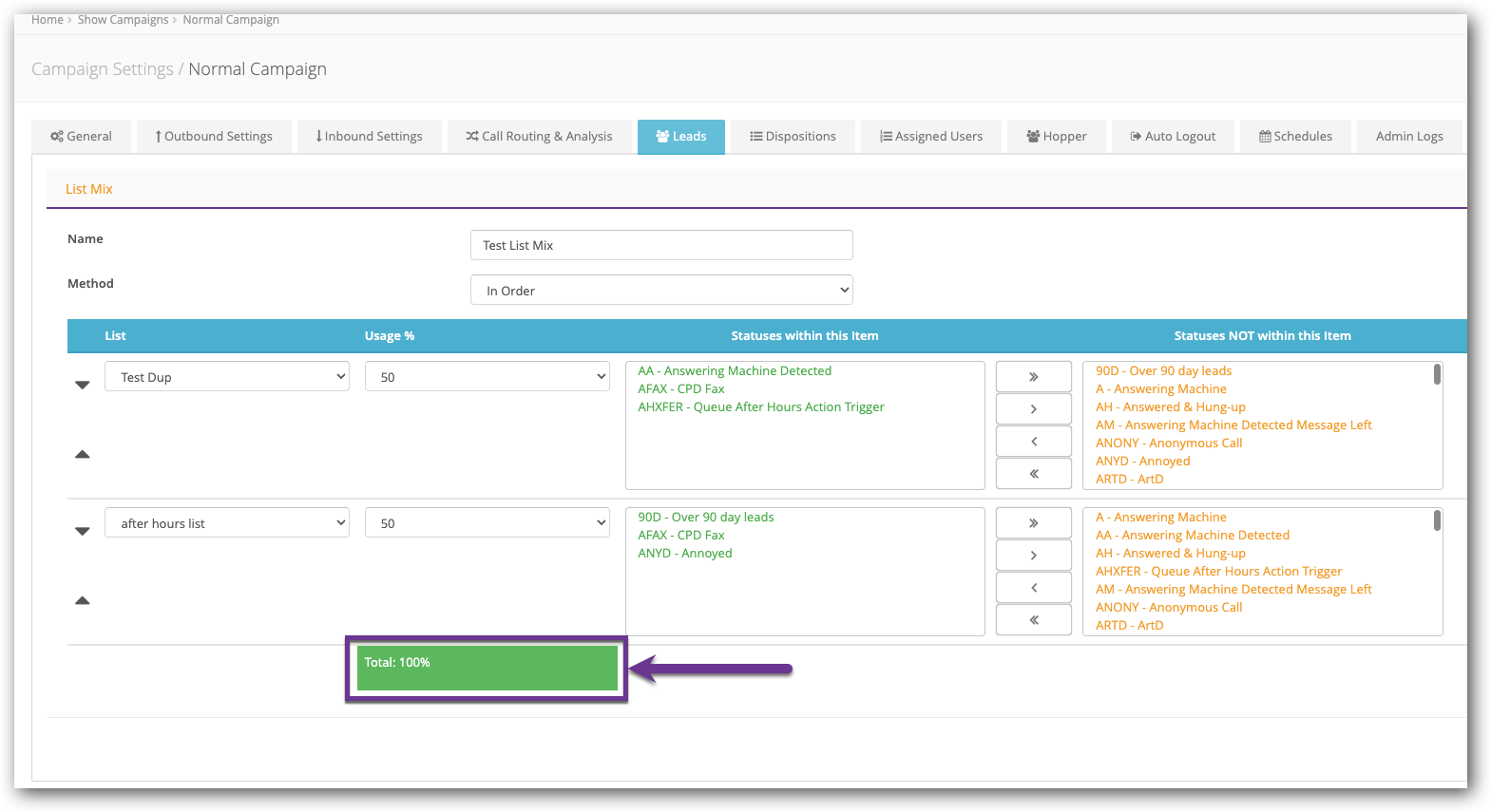 Total Percentage - List Mix.png
