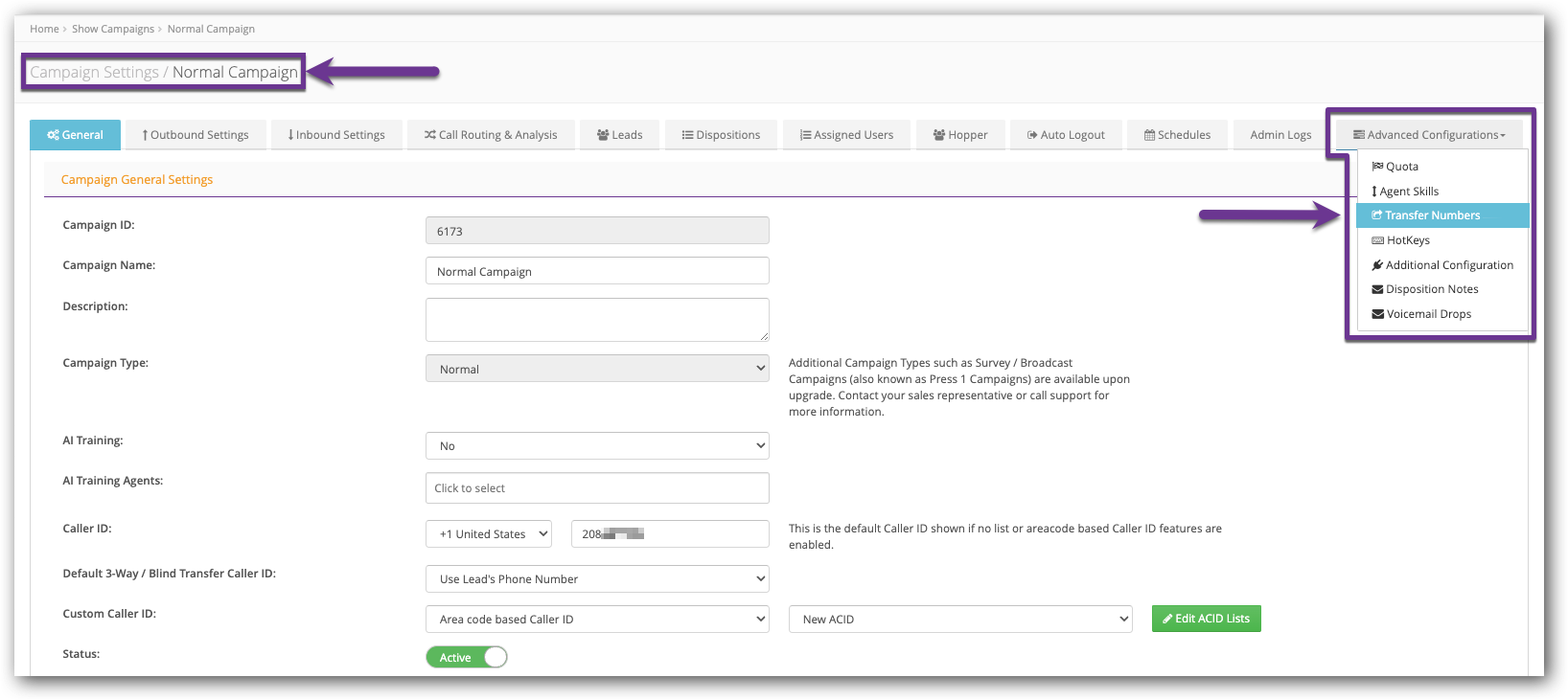 Click Transfer Numbers - Adv Config Camp Settings.png
