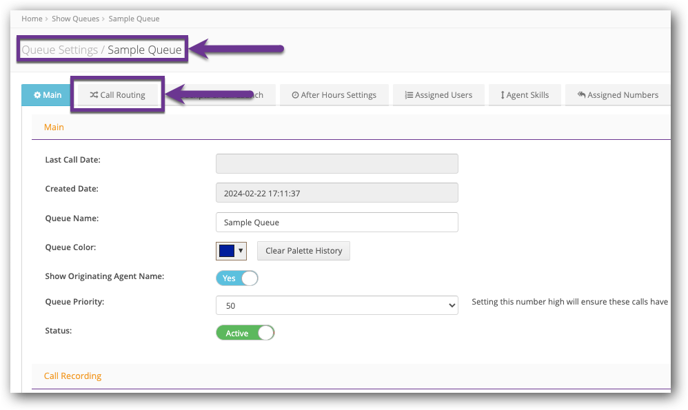 Click Call Routing tab - CC Queues.png