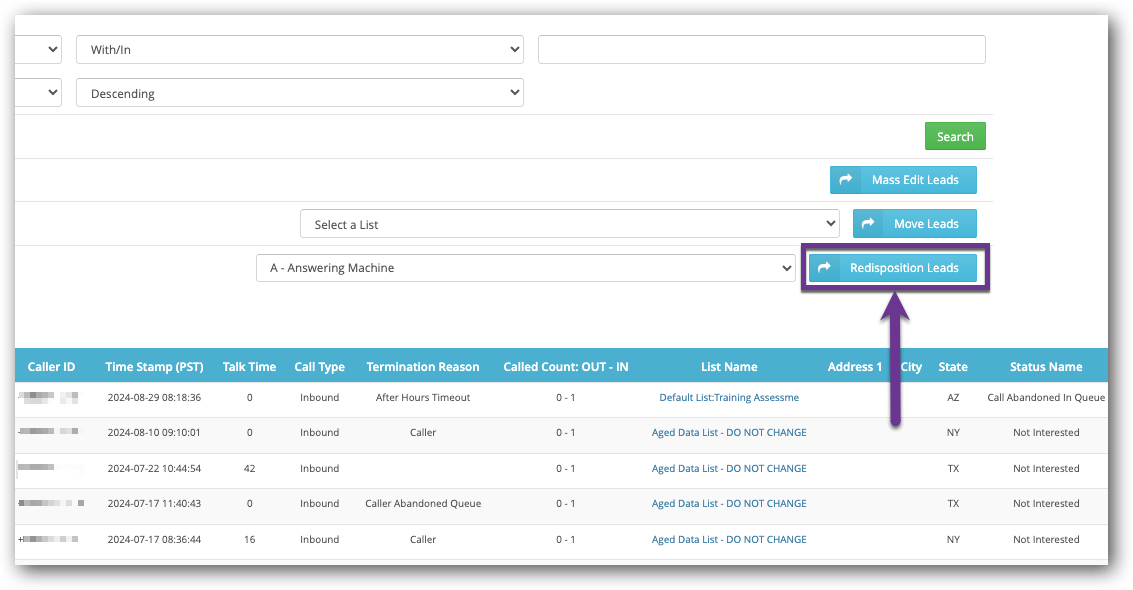 Click Redispo Leads button.png