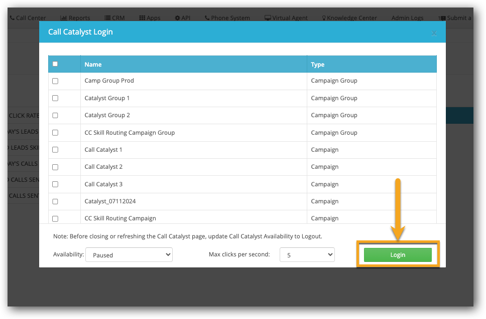 Login button Call Catalyst.png