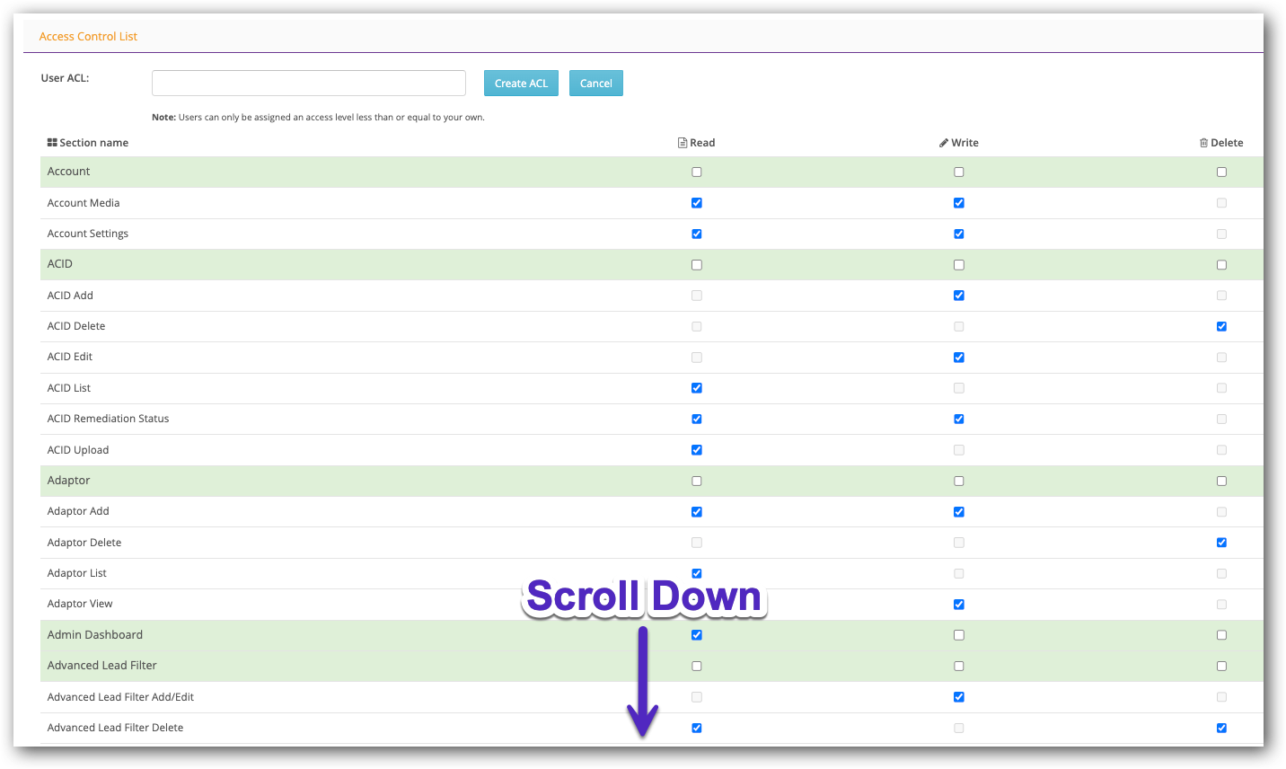 Scroll Down Create ACL.png