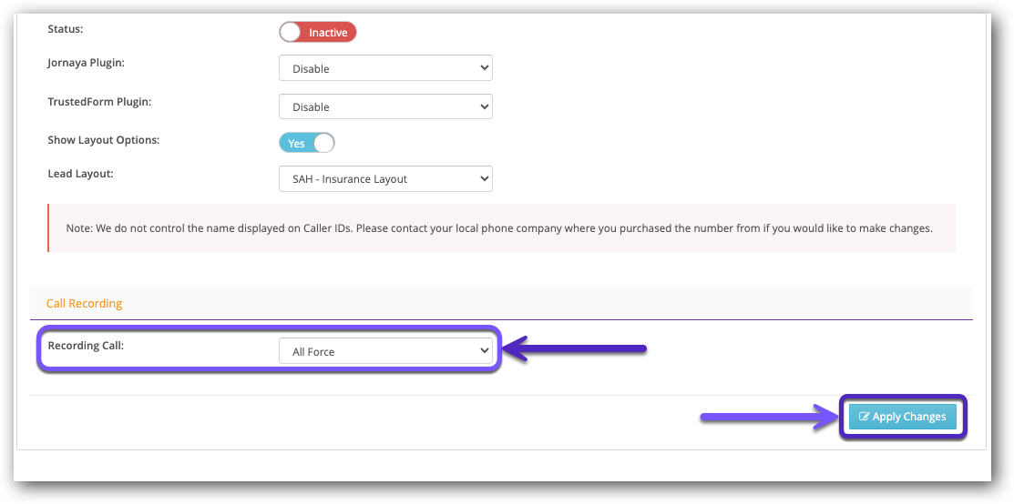 Call Recording and Apply Changes - General Tab.png