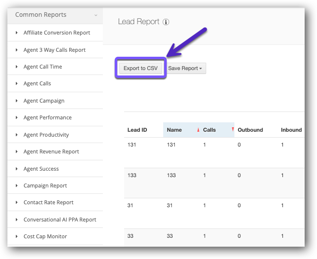 Export to CSV - Lead Report.png