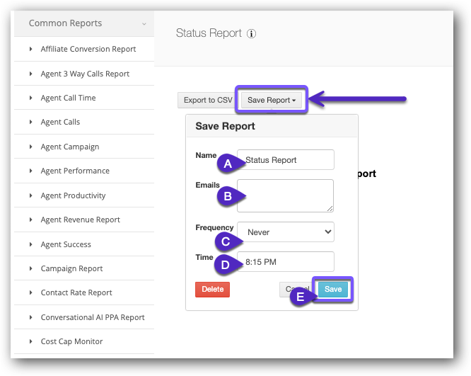 Save Report - Status Report.png