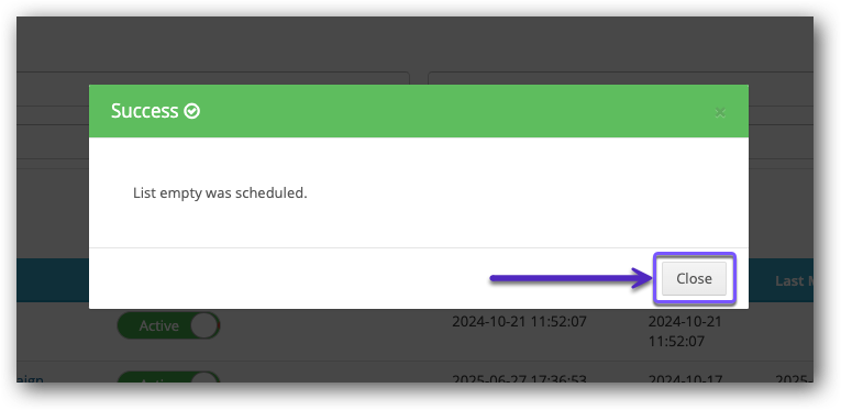 Empty List Success window.png