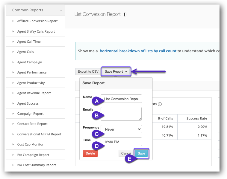 Save Report - List Conversion.png