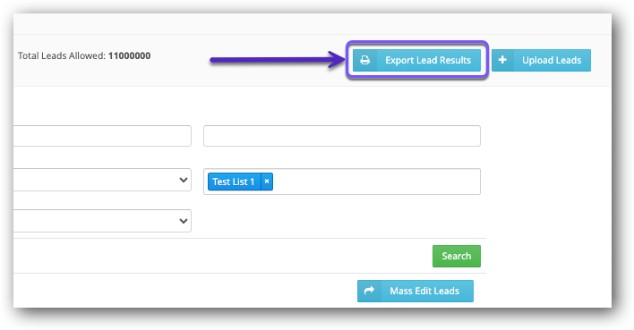Click Export Lead Results - Manage Leads.png